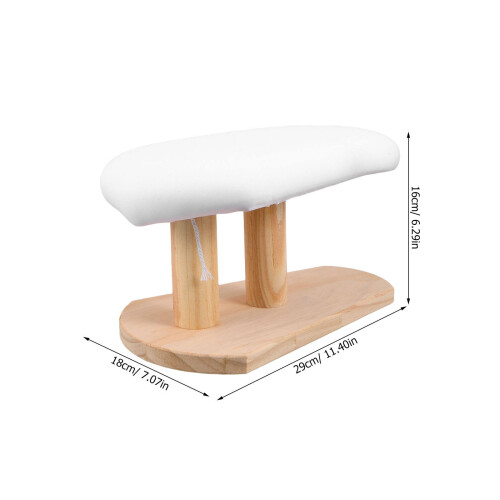 Compact Wood Ironing Board Tabletop for Home Use with Stable Base 1