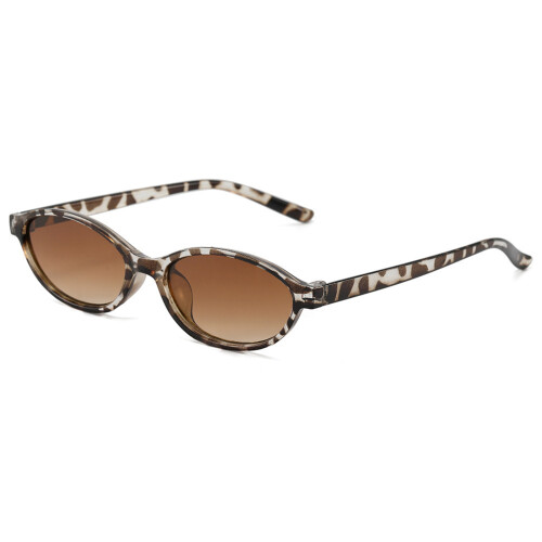 Sleekly Oval Frame Sunglasses UV400 Protections Sun Glasses-A