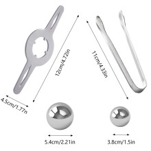 Stainless Steel No Dilution Espresso Chiller Cooling Spheres For Home Cocktail Cafe Bar