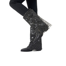 Luxurious Stone Embellished Net Boot Protectors Elegant And-MS