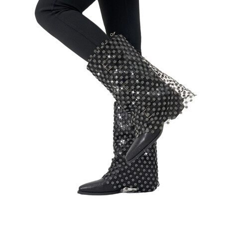 Luxurious Stone Embellished Net Boot Protectors Elegant And-MS