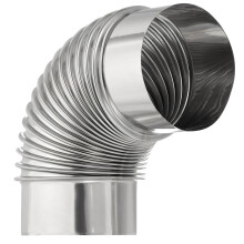 Strong Metal Coated Steel 90 Degree Stove Pipe Joint For-M