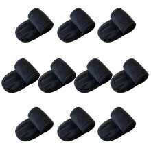 10Pcs Lightweight Portable Headbands Sweatproof for-Black