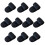 10Pcs Lightweight Portable Headbands Sweatproof for-Black 1