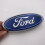 2pcs For Ford Badge Oval Blue/chrome 115x 45mm Front/rear Emblem 4