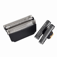 Compatible With Braun 5 / 8000 51S / 51B Series Wf2s / 5760 / 530 / 550 Replacement Foil Head+Blade(Black)