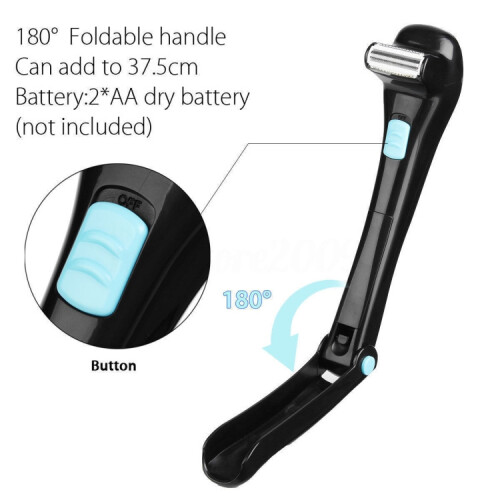 Foldable long-handled back electric shaver 2