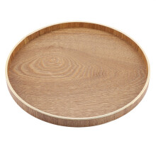 Plateau de service en bois, service à thé rustique et plat de service pour la décoration intérieure