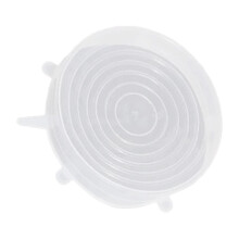 Couvercles extensibles en silicone, lot de 6, réutilisables, universels, adaptés aux tasses, boîtes de conserve et bocaux.