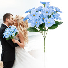 Artificial Phalaenopsis Bouquet Light Blue