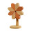 4-teiliges Untersetzer-Set aus Holz in Baumform 1