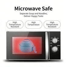 Microwave Safe Bowl With Lid And In Strainer For-Pink