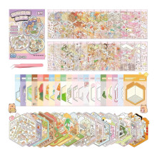 Scrapbook Sticker Decorative Journaling Sticker Book-2.0