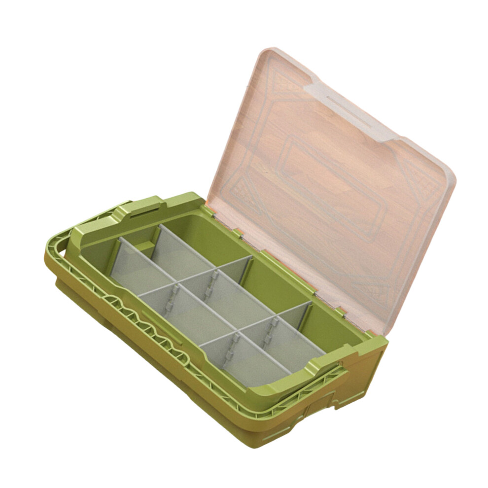 Small Parts Organizer Box With Removable Divider Hardware-Green 7754003964953