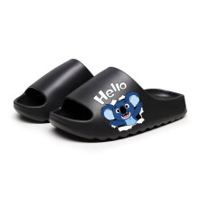 (Black, 38-39) Papuci confortabili Koala pentru femei și bărbați - Sandale unisex din EVA cu talpă moale, vara 2026, papuci confortabil