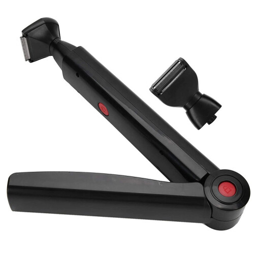 B7 2-in-1 USB Rechargeable Electric Shaver with Back Shaver (Black) 2