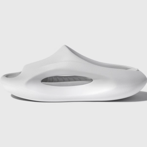 (Gray & White Gradient, 40-41) Bløde hjemmesko i memory foam til mænd – lette bade- og hjemmesko til sommer