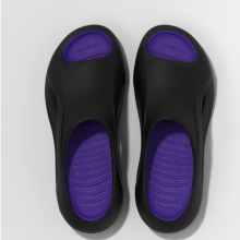 (CarbonBlack&Purple, 42-43) Pánske papuče z mäkkej pamäťovej peny – ľahké šľapky do kúpeľa a domov na leto