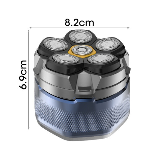 Magnetic Intelligent Six-Blade Washable Electric Shaver(USB) 2