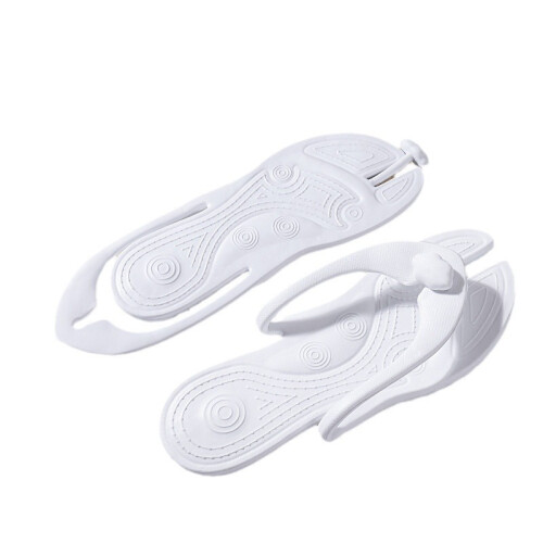 (white, 40-41) Αντιολισθητικές παντόφλες παραλίας EVA: Συσκευάζονται, στεγνώνουν γρ