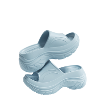(blue, 35-36) Sandali con zeppa da donna da 3,5 cm - Infradito con supporto plantare per spiaggia, piscina e passeggiate, comode da in