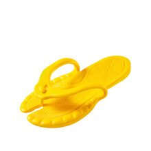 (yellow, 40-41) Antypoślizgowe klapki plażowe EVA: składane, szybkoschnące, idealne na basen i w podróż