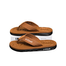 (brown, S:44) Herrsandaler i återvunnet EVA-material – Snabbtorkande, halkfria och luktfria för strand, pool och all terräng