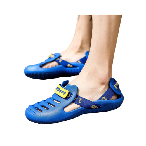 (blue, S:46) Οικολογικές παντόφλες παραλίας EVA με φαρδιά εφαρμογή - Γρήγορο στέγνω