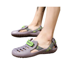 (grey, S:45) Eco-Friendly EVA Wide Fit Beach Slippers - Quick-Dry Non-Slip for Pool, Holiday & Outdoor