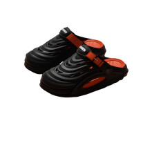 (black, 44-45) Sandale EVA pentru bărbați, cu pernă de 5 cm - antiderapante și ventilate, pentru plajă, piscină și vacanțe de vară