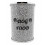 Silver Crushed Diamond Dog Food Storage Jar 22cm 1