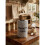 Silver Crushed Diamond Dog Food Storage Jar 22cm 6