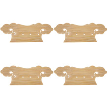 4Pièces Cordier Pipa En Bambou Marron Clair Durable Et