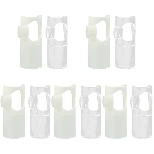 10Pcs Assorted Color Nylon Flute Mouthpiece Durable Replacement Parts