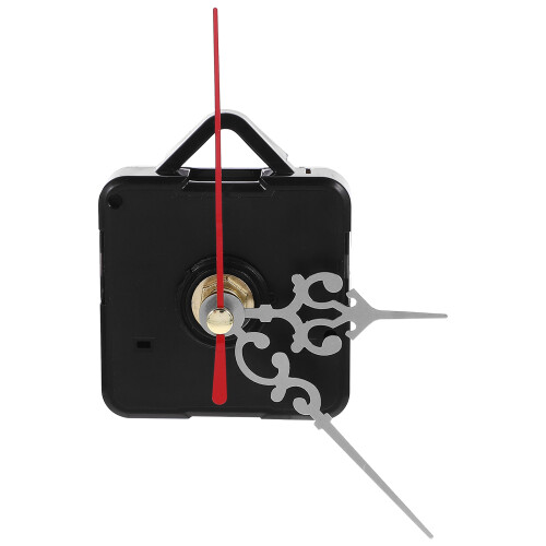 2Sets Black Plastic Clock Mechanism Replacement Kit with Hands for DIY