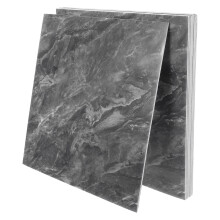 10Pcs Peel and Stick Grey Marble Tiles PVC Waterproof Backsplash Cover