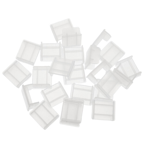 50Pcs Clear Plastic Blind End Caps for Mini Venetian and Roller Blinds