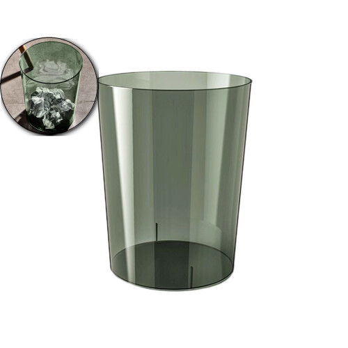 Großer Kunststoff-Mülleimer, 12 l, Grün