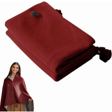 Portable Heated Blanket Shawl Wrap for Women, USB Electric Heating Blanket 6031", Rapid Warm, Machine Washable, Compatible with USB Power Banks