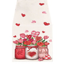 Nappe de Saint-Valentin lavable, résistante aux taches et douce