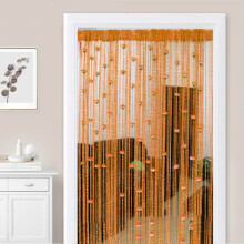 Beaded Door Curtain with Tassels, Bohemian String Door Divider for Doorway & Room Decor, Wedding Party Decor, Compatible with Standard Doors