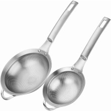 Edelstahl-Lochsieb-Set, 2-teilig, 3,55" & 4,33"