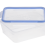 8.5-Cup Rectangular Food Storage Container with Lid, 4 Locking Tabs, Microwave/Dishwasher/Freezer Safe 1