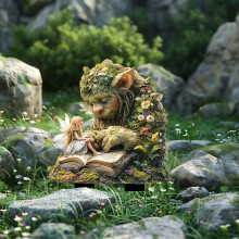 YingYouFu Bohemian Acrylic Garden Pile – Fairies & Hummingbirds Decor, Compatible with Outdoor Garden, Patio, Yard