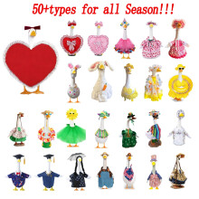 Halloween Porch Goose Outfits Porch Goose Clothes for 23 Inch Lawn Statue Seasonal Fall Goose Costume for Garden Yard Patio Party Decoration