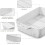 4.4 QT Ceramic Baking Dish with Rack, 9x13" Lasagna Pan, Oven & Microwave Safe, Deep Rectangular Casserole Dish with Handles, White 5
