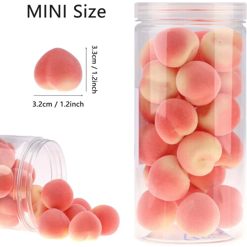 27 mini peras artificiales realistas de plástico para decoración 1