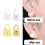 Earring Support Backs For Preventing Drooping Jewelry-White 4