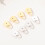 Earring Support Backs For Preventing Drooping Jewelry-White 7