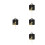 4Sets Golden Clock Mechanism Kit Plastic Clock Replacement 5